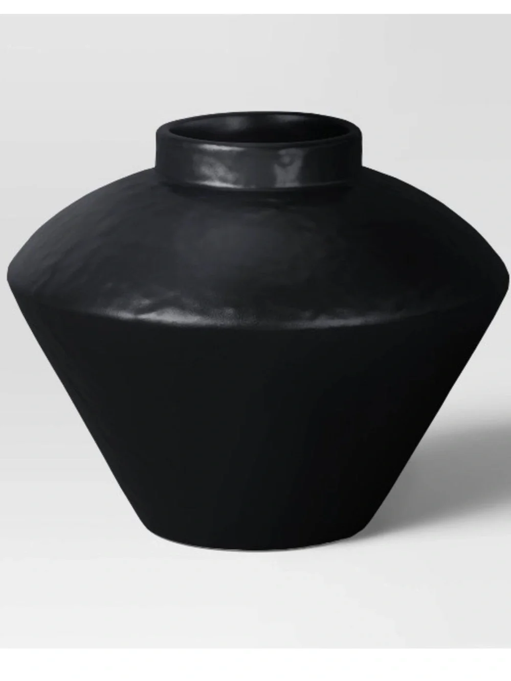 THRESHOLD NWT Small Modern Vase Black
